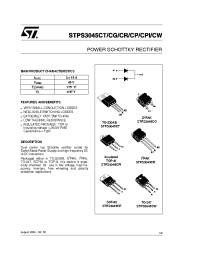 Datasheet STPS3045CG manufacturer STMicroelectronics